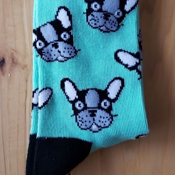 FRENCH BULLDOG CREW SOCKS - NEW - Picture 3 of 5